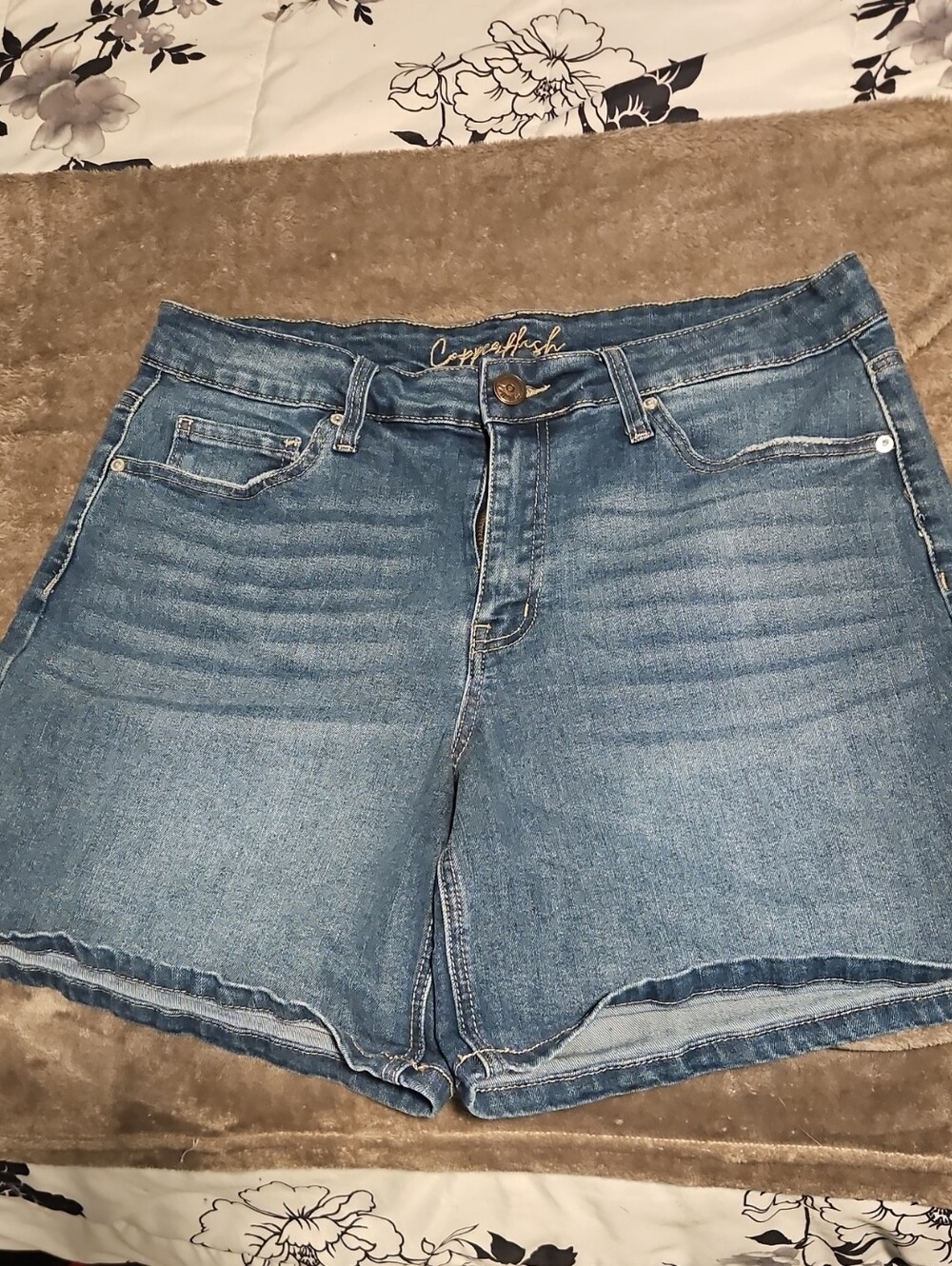 Copperflash Denim Shorts - Blue -
